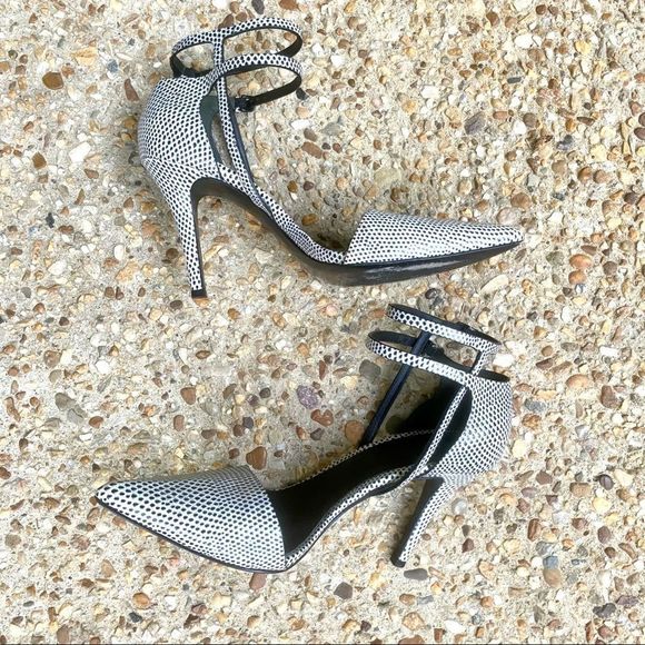 Alexander Wang Emma Lizard-Embossed Pumps 37 7 7.5 - Picture 2 of 10